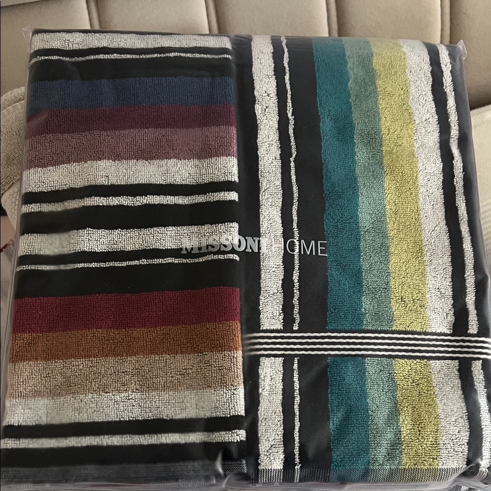 Missoni Home Multicolor Striped Towels